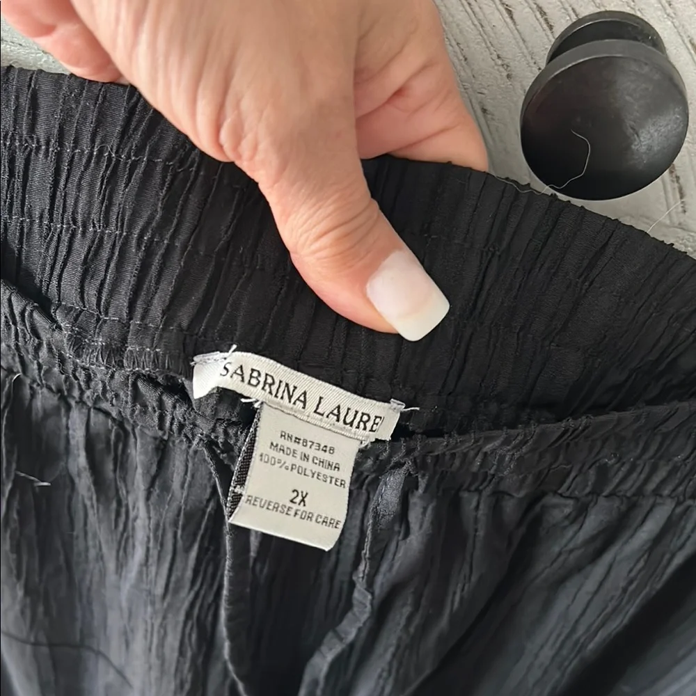 Black Drawstring Pants - Picture 3 of 7
